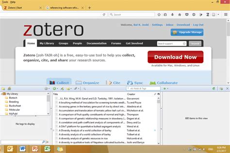 Zotero synchronizes between the desktop app and the google chrome (and possibly other browser) plug-ins. A document open in chrome can be automatically added to a bibliography via the plug-in; this document can be added as a full text or a pdf to the Zotero app, sorted into a bibliography for future use (as citations or for reading).
